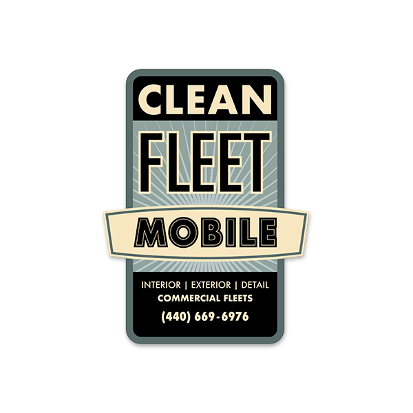 clean fleet mobile logo design