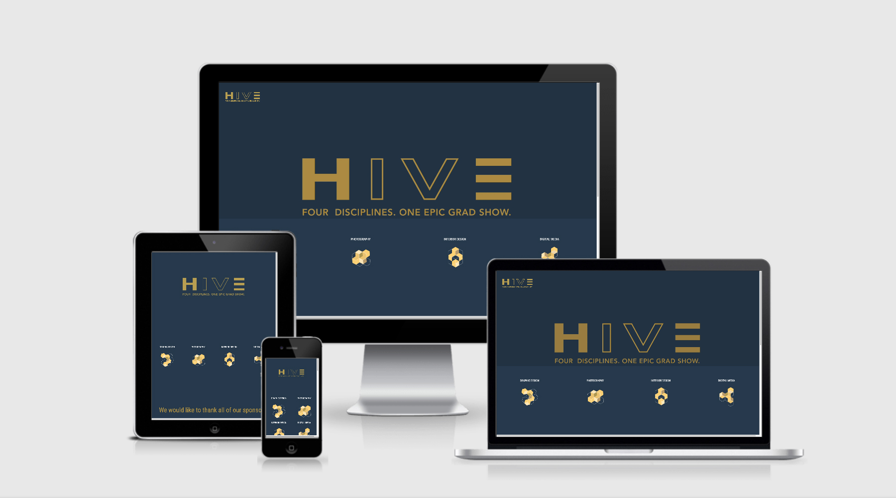 hive responsive website