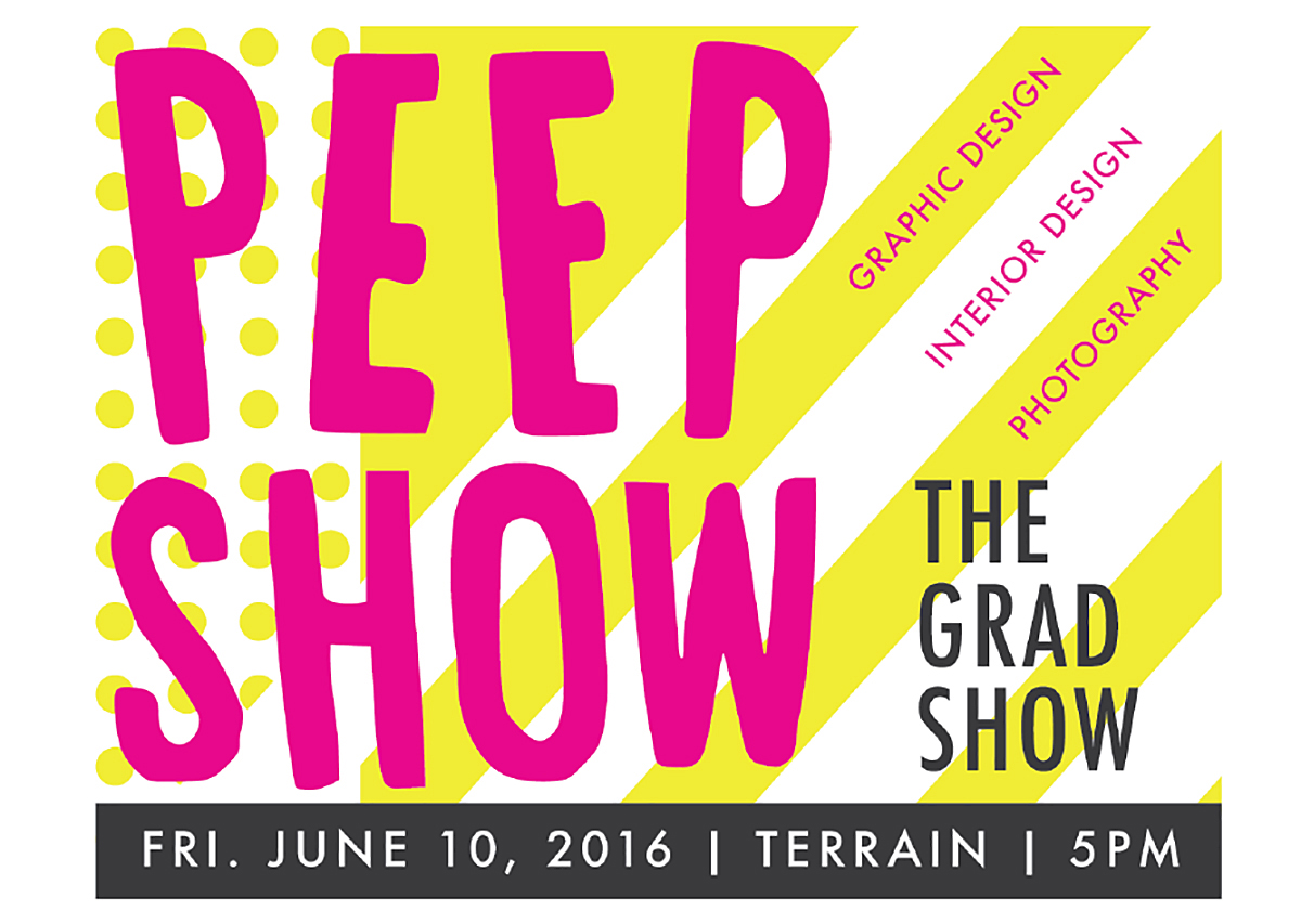peep show mailer invitation