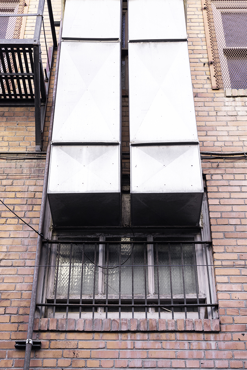 air vents on brick wall, Casper, Wyoming