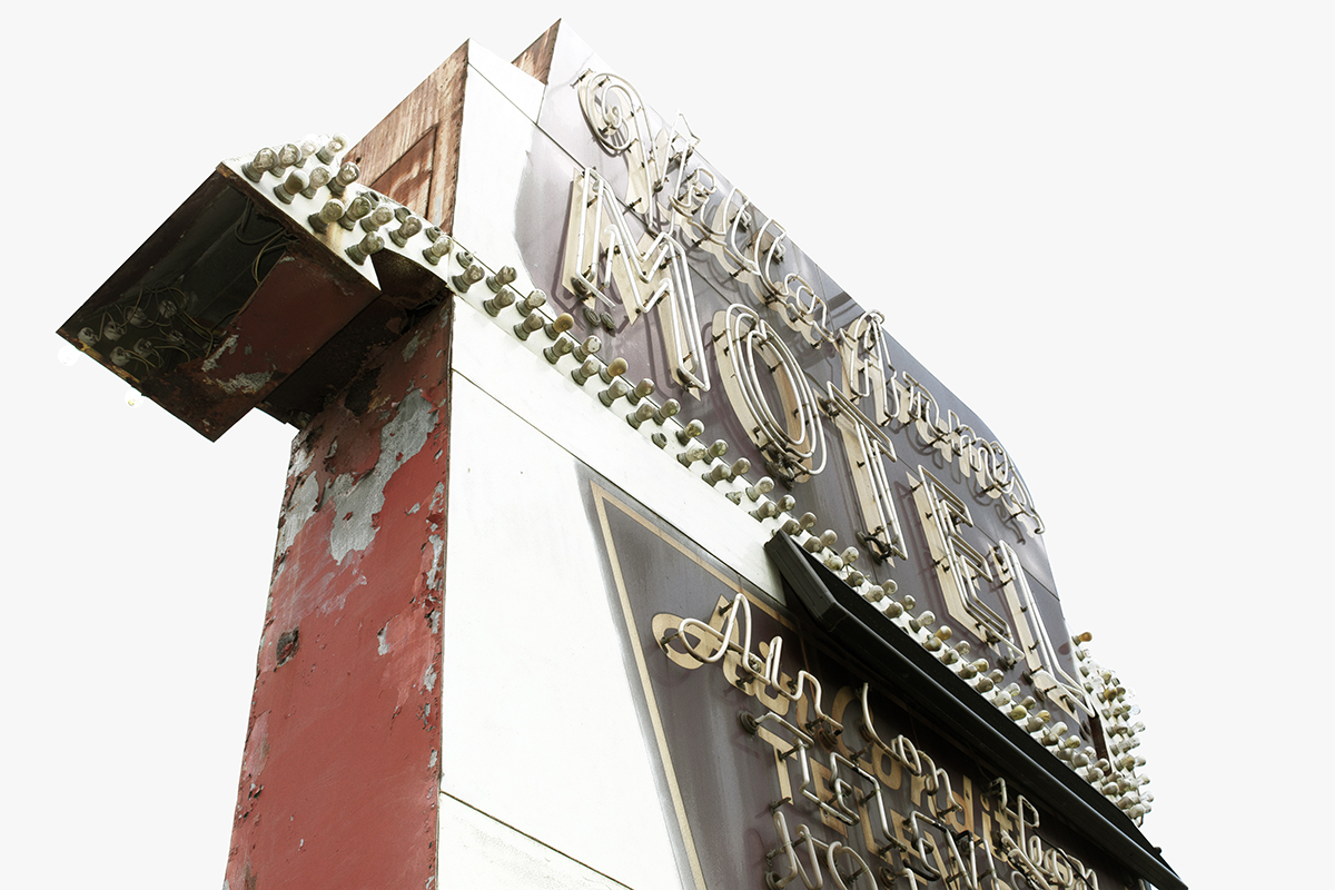 Villa Arms Motel sign, Warren, Ohio