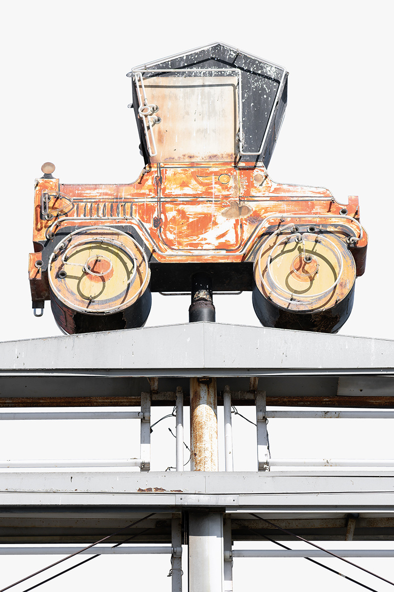 model t antique car sign, Spokane, Washington