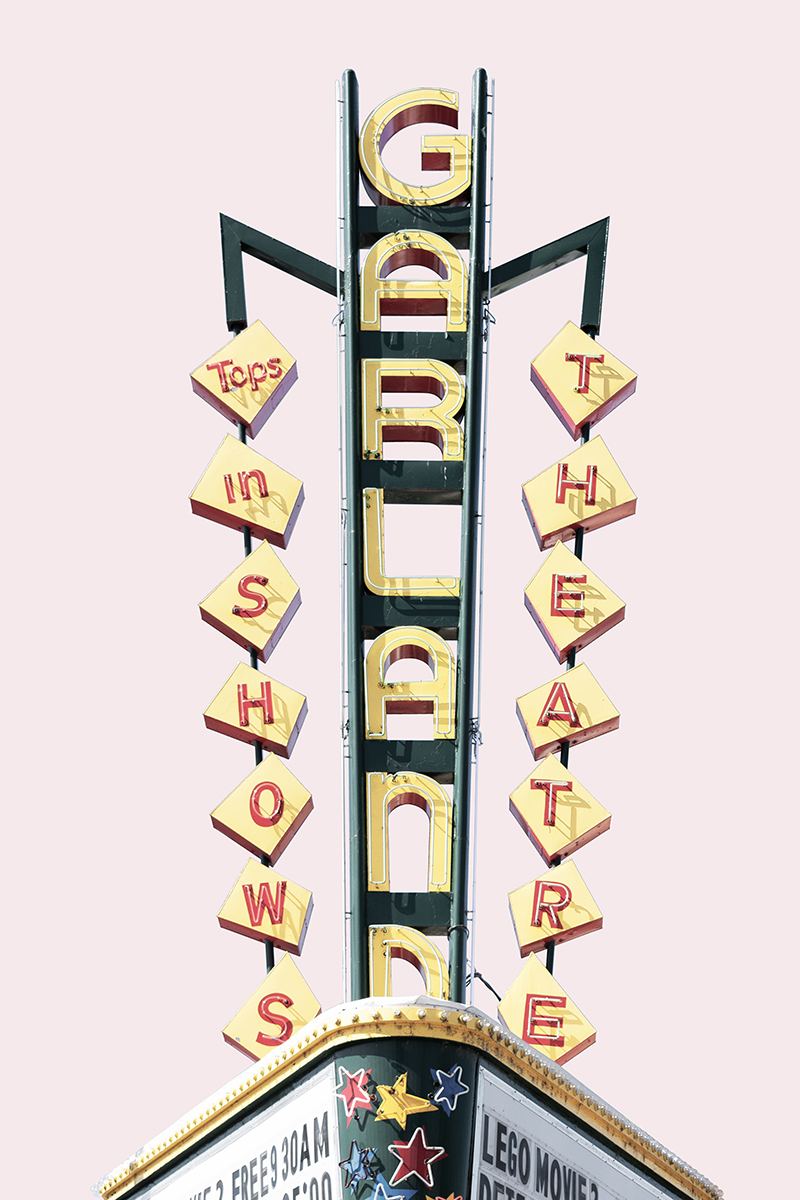 Garland Theater sign, Spokane, Washington