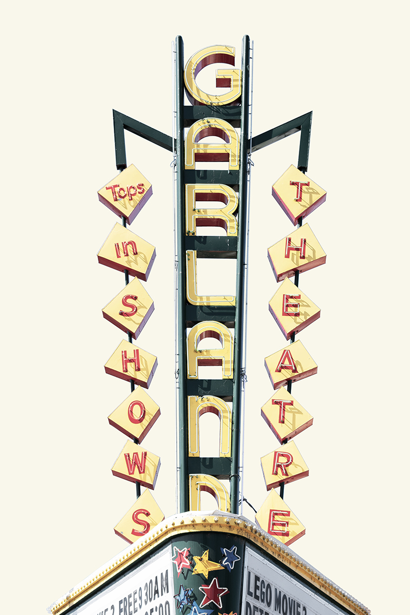 Garland Theater sign, Spokane, Washington