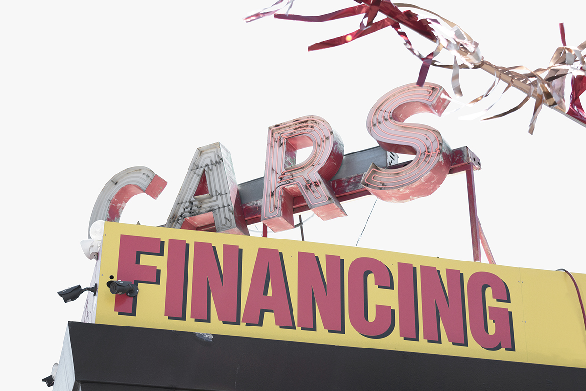 car lot sign, Spokane, Washington