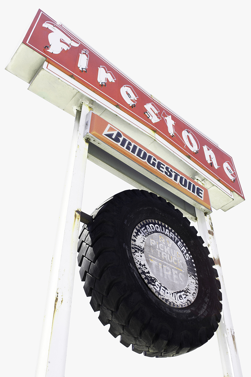 Firestone tire store sign, Spokane, Washington