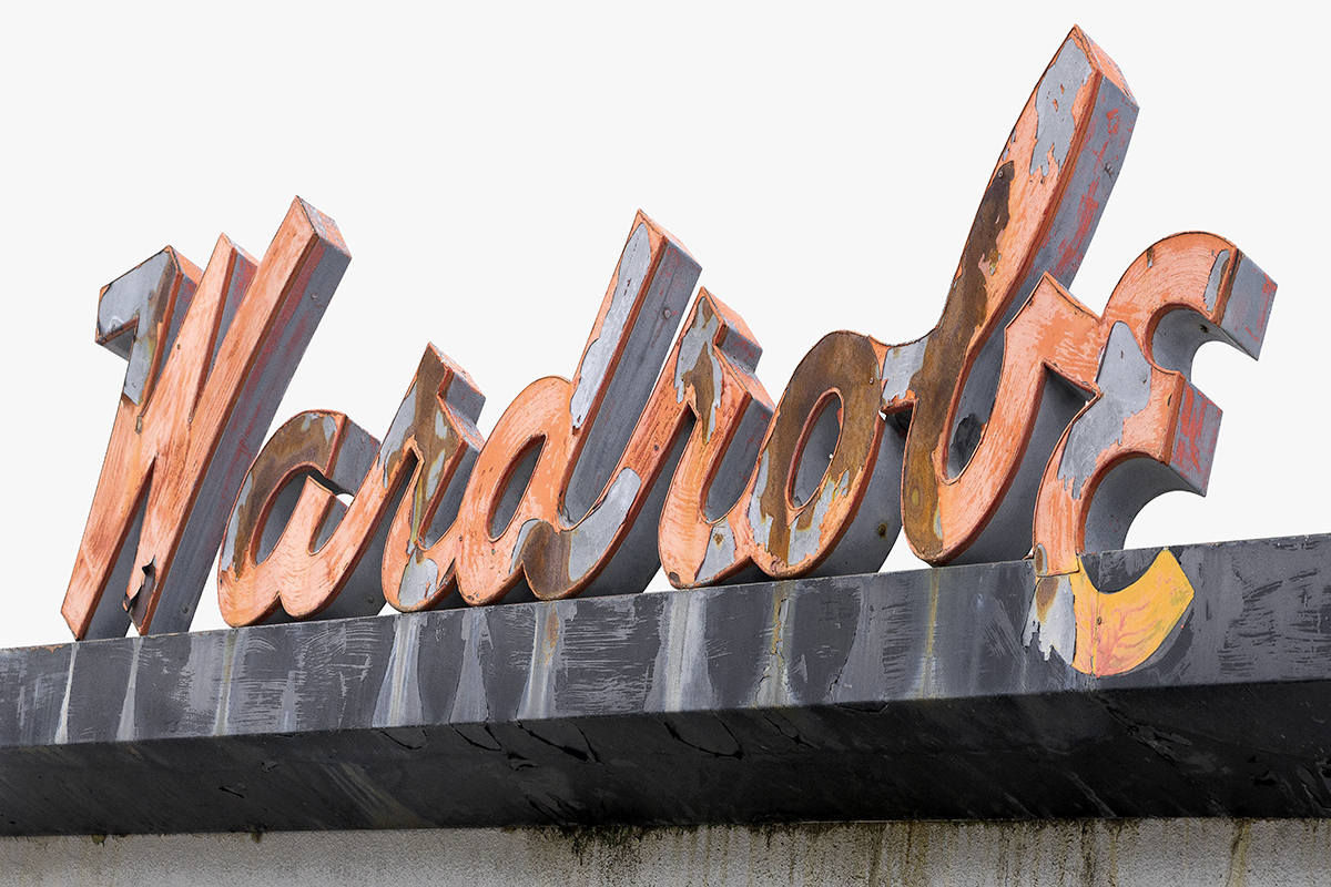 Wardrobe Cleaners type sign, Casper, Wyoming