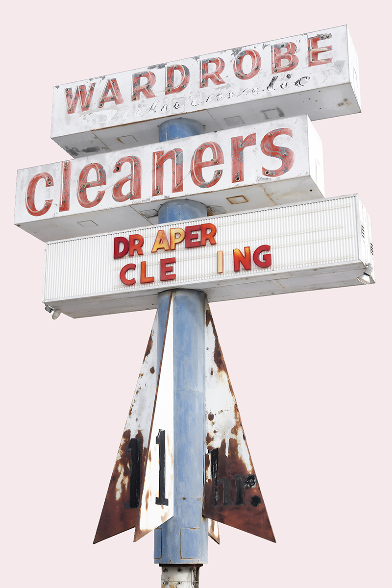Wardrobe Cleaners sign, Casper, Wyoming