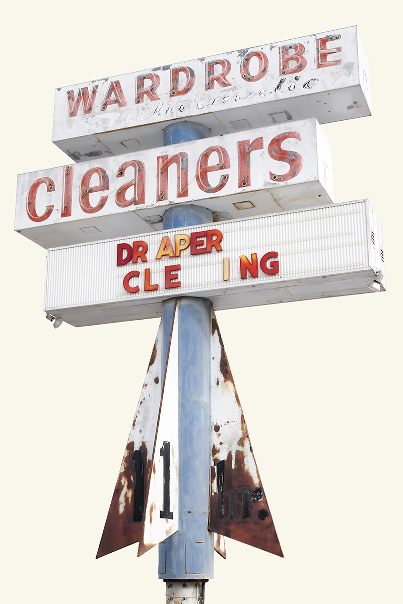 Wardrobe Cleaners sign, Casper, Wyoming
