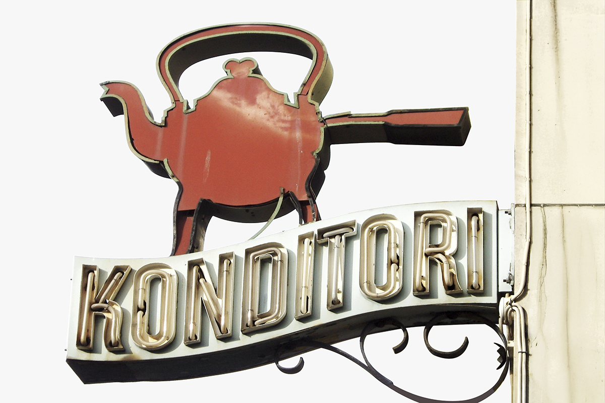 Konditori sign, Stockholm, Sweden