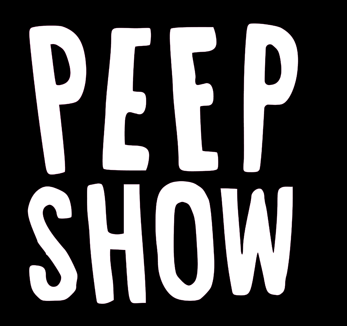 peep show logo black and white